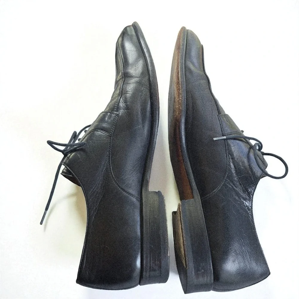 Magnanni Mens‎ Black Leather Lace Up Oxfords Dress Shoes EU 43.5 US 10 M Spain
